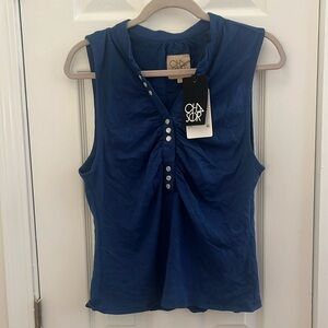NWT Chaser blue tank top
